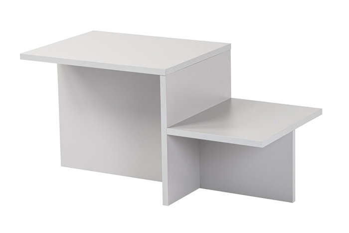 Nordure Harmony Mesa de Café Gris 80x40x40 cm Elegante y Moderna para Sala de Estar